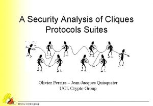 A Security Analysis of Cliques Protocols Suites Olivier