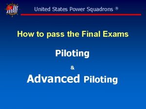 United States Power Squadrons How to pass the