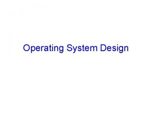 What is layered structure of operating system