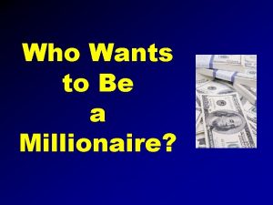 Who Wants to Be a Millionaire 100 Dollar