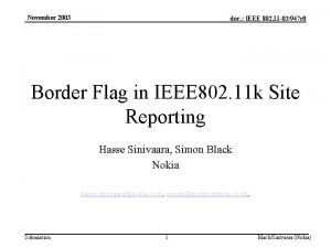 November 2003 doc IEEE 802 11 03947 r