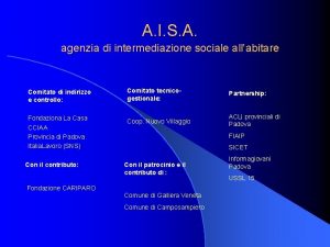 A I S A agenzia di intermediazione sociale