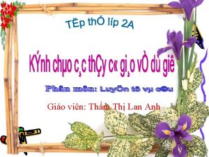 Gio vin Thm Th Lan Anh N BI