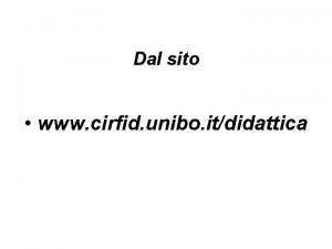 Dal sito www cirfid unibo itdidattica Giusnaturalismo razionalistico