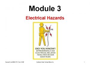 Module 3 Electrical Hazards Harwood Crant 46 J