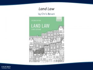 Land Law by Chris Bevan Chapter 10 Easements