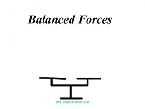 Balanced Forces www assignmentpoint com Levers www assignmentpoint