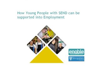 How Young People with SEND can be supported