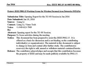 Jan 2016 doc IEEE 802 15 16 0052