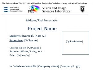 MidtermFinal Presentation Project Name Students Name 1 Name