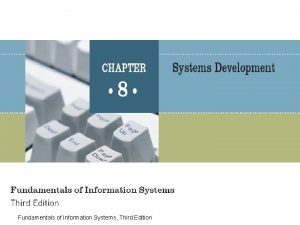 Fundamentals of Information Systems Third Edition Principles and