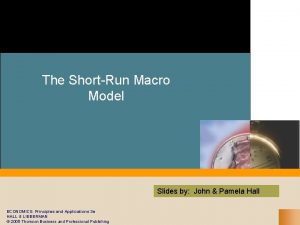 The ShortRun Macro Model Slides by John Pamela