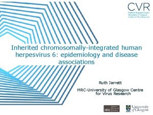 Inherited chromosomallyintegrated human herpesvirus 6 epidemiology and disease