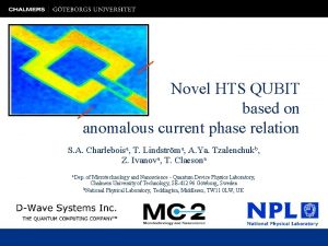 Novel HTS QUBIT based on anomalous current phase