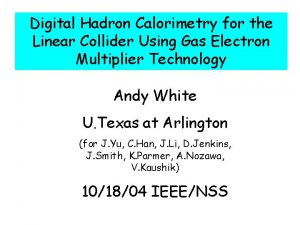 Digital Hadron Calorimetry for the Linear Collider Using