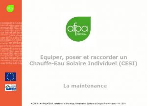 Equiper poser et raccorder un ChauffeEau Solaire Individuel