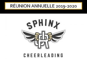 RUNION ANNUELLE 2019 2020 SPHINX Une merveilleuse quipe