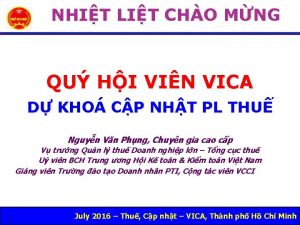 NHIT LIT CHO MNG QU HI VIN VICA