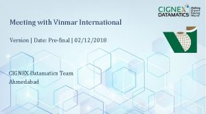 Meeting with Vinmar International Version Date Prefinal 02122018