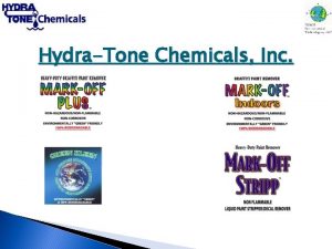 HydraTone Chemicals Inc MARKOFF Plus The Green Team