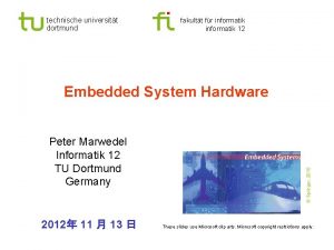 technische universitt dortmund fakultt fr informatik 12 Peter