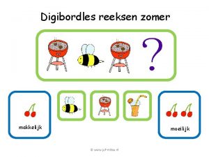 Digibordles reeksen zomer makkelijk moeilijk www jufmilou nl