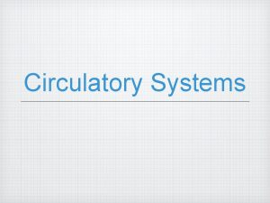 Circulatory Systems Exchange of materials Animal cells exchange