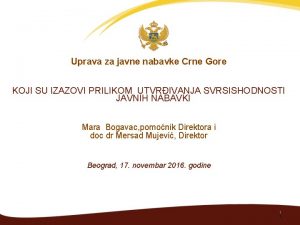 Uprava za javne nabavke crne gore