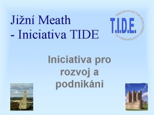 Jin Meath Iniciativa TIDE Iniciativa pro rozvoj a