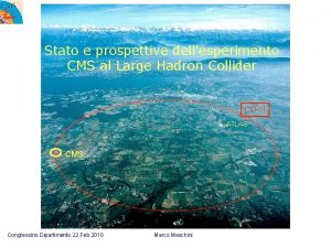 Stato e prospettive dellesperimento CMS al Large Hadron