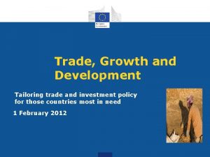 Trade Growth and Development trade and investment policy