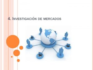 4 INVESTIGACIN DE MERCADOS INVESTIGACIN DE MERCADOS Proceso