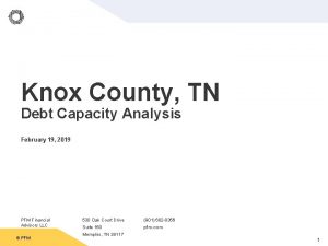 Knox County TN Debt Capacity Analysis February 19