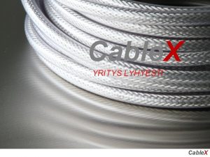 Cable X YRITYS LYHYESTI Cable X Yritys Perustettu