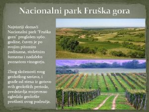Nacionalni park fruska gora flora i fauna