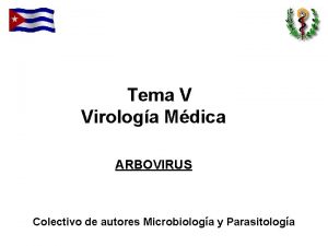 Tema V Virologa Mdica ARBOVIRUS Colectivo de autores