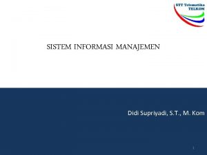 Konsep dasar sistem informasi manajemen