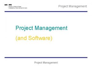 Project Management and Software Project Management Project Management