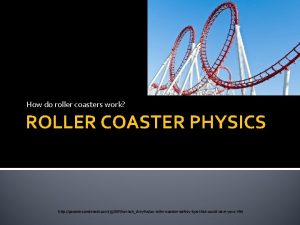 Roller coaster physics video