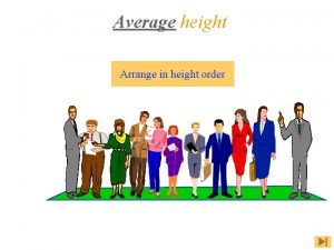 Average height Arrange in height order Average height