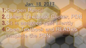 Jan 18 2017 1 Sharpen Pencil 2 Collect