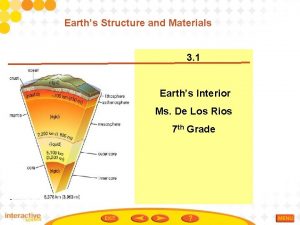 Earths Structure and Materials 3 1 Earths Interior