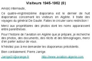 Visiteurs 1945 1962 8 Amie Internaute Ce quatrevingttreizime