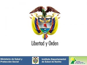 Ministeriode de Saludyy Proteccin Social Instituto Departamental Proteccin