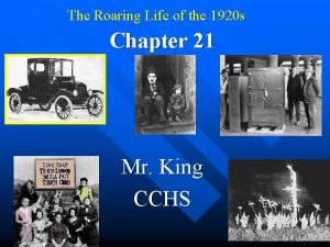 The Roaring Life of the 1920 s Chapter