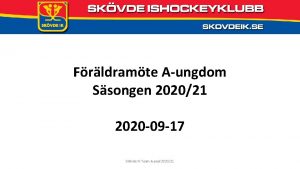 Frldramte Aungdom Ssongen 202021 2020 09 17 Skvde