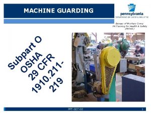 Types of machine guarding ppt