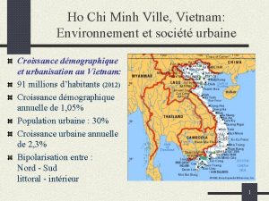 Ho Chi Minh Ville Vietnam Environnement et socit