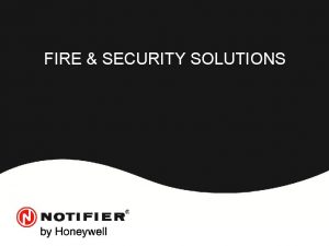 FIRE SECURITY SOLUTIONS STANDARD AND CODES Annunciator Control