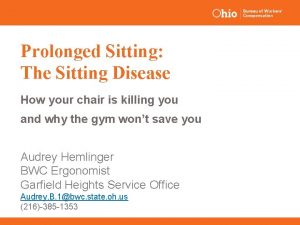 Prolonged Sitting The Sitting Disease How your chair